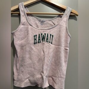 SOLD Brandy Melville John Galt Hawaii Pink Sleeveless ribbed Tank Top